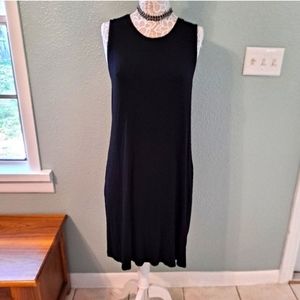 Time and TRU Black T-shirt Tank Dress szXXL